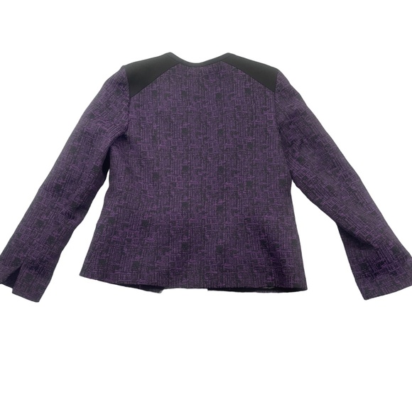 Mary Kay by Twinhill 10T Sales Exec Jacket Lined Purple Black Hook Eye Closure - Picture 5 of 5